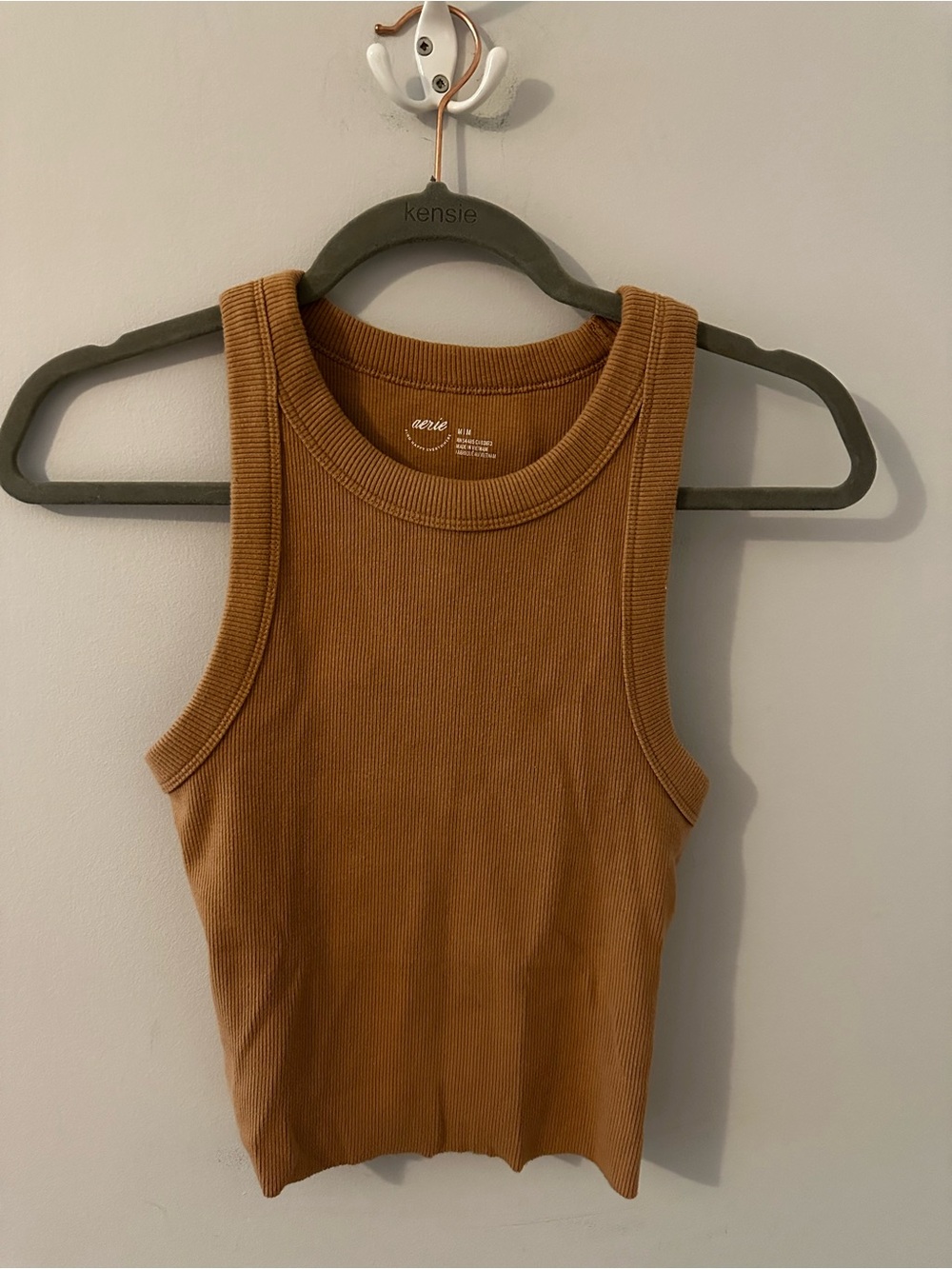 aerie Ribbed Tank Top - Caramel Brown
